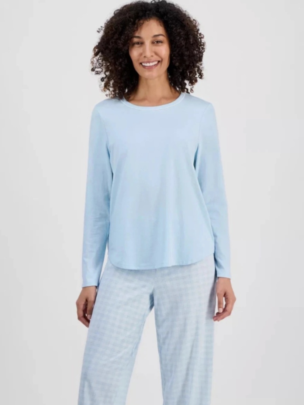Charter Club Women's Long-Sleeve Jersey Pajama